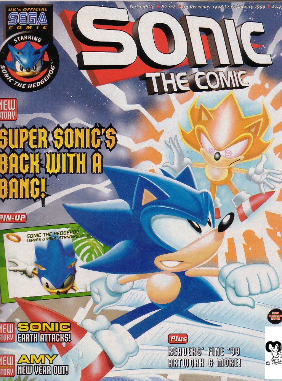 Sonic - The Comic Issue No. 146 Cover Page
